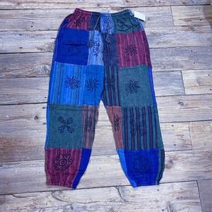 Beautiful boho patchwork pant multicolored